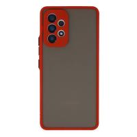 Newface Samsung Galaxy A73 5G Kılıf Montreal Silikon Kapak - Kırmızı