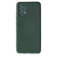 Newface Samsung Galaxy A13 4G Kılıf Nano içi Kadife Silikon - Koyu Yeşil