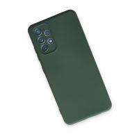 Newface Samsung Galaxy A13 4G Kılıf Nano içi Kadife Silikon - Koyu Yeşil