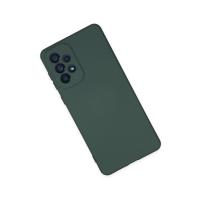 Newface Samsung Galaxy A23 4G Kılıf Nano içi Kadife Silikon - Koyu Yeşil