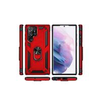 Newface Samsung Galaxy S21 Ultra Kılıf Sofya Yüzüklü Silikon Kapak - Lacivert