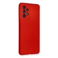 Newface Samsung Galaxy A53 5G Kılıf Nano içi Kadife Silikon - Kırmızı