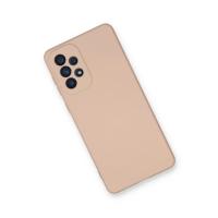 Newface Samsung Galaxy A53 5G Kılıf Nano içi Kadife Silikon - Pudra