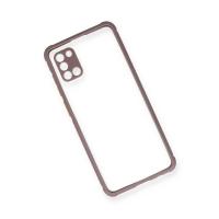 Newface Samsung Galaxy A31 Kılıf Miami Şeffaf Silikon - Açık Mor