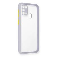 Newface Samsung Galaxy M31 Kılıf Miami Şeffaf Silikon - Lila