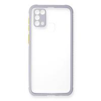 Newface Samsung Galaxy M31 Kılıf Miami Şeffaf Silikon - Lila