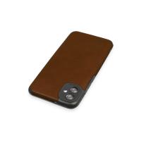 Newface Samsung Galaxy A04E Kılıf Loop Deri Silikon - Kahverengi