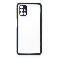 Newface Samsung Galaxy M51 Kılıf Miami Şeffaf Silikon - Lacivert