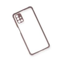 Newface Samsung Galaxy M51 Kılıf Miami Şeffaf Silikon - Açık Mor