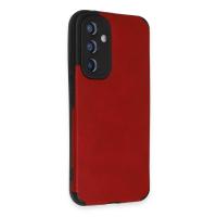 Newface Samsung Galaxy A54 5G Kılıf Loop Deri Silikon - Kırmızı