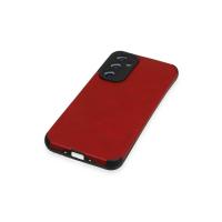 Newface Samsung Galaxy A54 5G Kılıf Loop Deri Silikon - Kırmızı