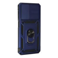 Newface Samsung Galaxy A23 4G Kılıf Pars Lens Yüzüklü Silikon - Lacivert