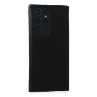 Newface Samsung Galaxy S22 Ultra Kılıf Loop Deri Silikon - Siyah