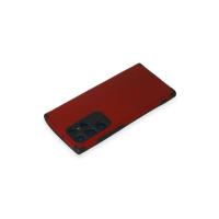 Newface Samsung Galaxy S22 Ultra Kılıf Loop Deri Silikon - Kırmızı