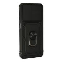 Newface Samsung Galaxy A33 5G Kılıf Pars Lens Yüzüklü Silikon - Siyah