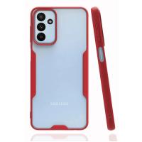 Newface Samsung Galaxy M23 Kılıf Platin Silikon - Kırmızı