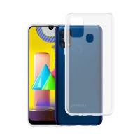 Newface Samsung Galaxy M31 Kılıf Lüx Şeffaf Silikon