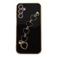 Newface Samsung Galaxy A24 4G Kılıf Esila Silikon - Siyah