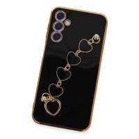 Newface Samsung Galaxy A24 4G Kılıf Esila Silikon - Siyah