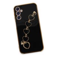 Newface Samsung Galaxy A24 4G Kılıf Esila Silikon - Siyah