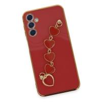 Newface Samsung Galaxy A24 4G Kılıf Esila Silikon - Kırmızı