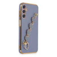 Newface Samsung Galaxy A24 4G Kılıf Esila Silikon - Gri