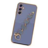 Newface Samsung Galaxy A24 4G Kılıf Esila Silikon - Gri