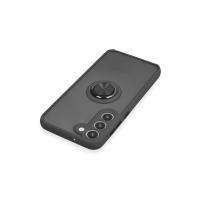 Newface Samsung Galaxy S23 Plus Kılıf Montreal Yüzüklü Silikon Kapak - Siyah