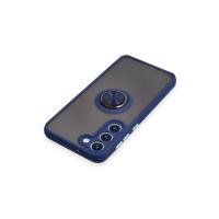 Newface Samsung Galaxy S23 Plus Kılıf Montreal Yüzüklü Silikon Kapak - Lacivert