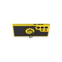 Newface Samsung Galaxy S23 Ultra Kılıf Montreal Yüzüklü Silikon Kapak - Sarı