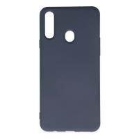 Newface Samsung Galaxy A20S Kılıf Nano içi Kadife Silikon - Gri