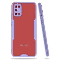 Newface Samsung Galaxy A02S Kılıf Platin Silikon - Lila