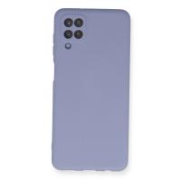 Newface Samsung Galaxy A12 Kılıf Nano içi Kadife Silikon - Lila