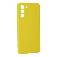 Newface Samsung Galaxy S21 Kılıf Nano içi Kadife Silikon - Sarı