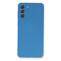 Newface Samsung Galaxy S21 Plus Kılıf Nano içi Kadife Silikon - Mavi