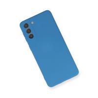 Newface Samsung Galaxy S21 Plus Kılıf Nano içi Kadife Silikon - Mavi