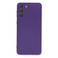 Newface Samsung Galaxy S21 Plus Kılıf Nano içi Kadife Silikon - Mor