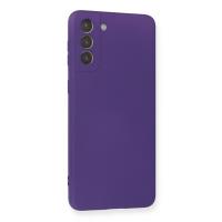 Newface Samsung Galaxy S21 Plus Kılıf Nano içi Kadife Silikon - Mor