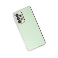 Newface Samsung Galaxy A33 5G Kılıf Volet Silikon - Açık Yeşil