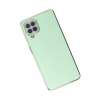 Newface Samsung Galaxy A22 Kılıf Volet Silikon - Açık Yeşil