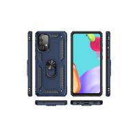 Newface Samsung Galaxy A52 Kılıf Sofya Yüzüklü Silikon Kapak - Lacivert