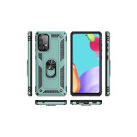 Newface Samsung Galaxy A52 Kılıf Sofya Yüzüklü Silikon Kapak - Yeşil