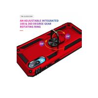 Newface Samsung Galaxy A02 Kılıf Sofya Yüzüklü Silikon Kapak - Kırmızı