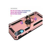 Newface Samsung Galaxy A02 Kılıf Sofya Yüzüklü Silikon Kapak - Rose