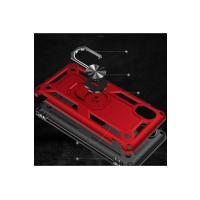 Newface Samsung Galaxy A01 Core Kılıf Sofya Yüzüklü Silikon Kapak - Kırmızı