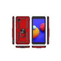 Newface Samsung Galaxy A01 Core Kılıf Sofya Yüzüklü Silikon Kapak - Gold