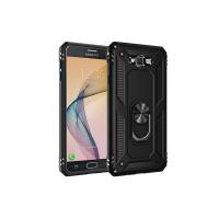 Newface Samsung Galaxy J7 Kılıf Sofya Yüzüklü Silikon Kapak - Siyah