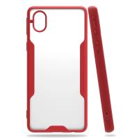 Newface Samsung Galaxy A01 Core Kılıf Platin Silikon - Kırmızı