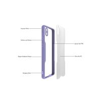 Newface Samsung Galaxy A02 Kılıf Platin Silikon - Lila