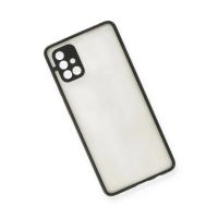 Newface Samsung Galaxy A71 Kılıf Montreal Silikon Kapak - Siyah